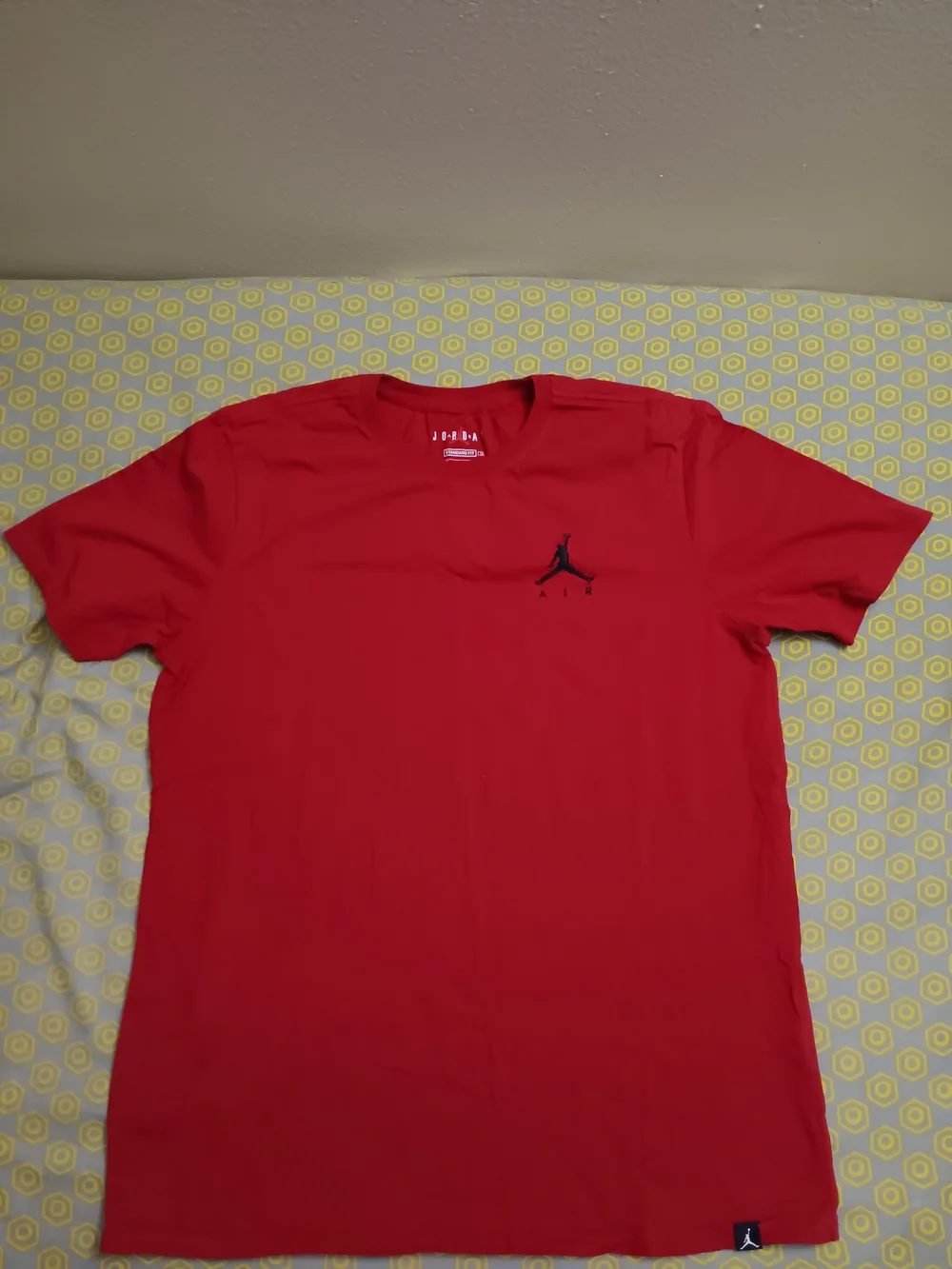 Jordan Red Short-Sleeve Jumpman Logo Tee